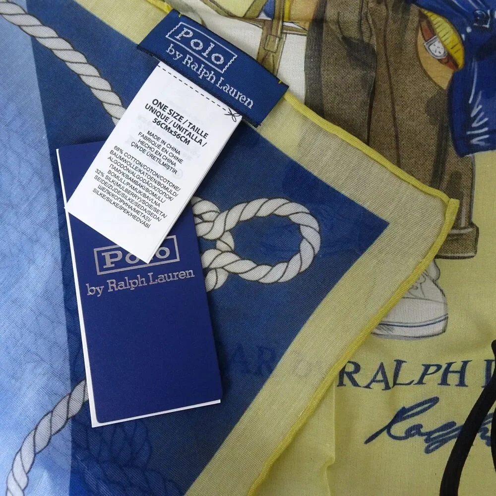Polo Ralph Lauren Polo Bear Bandana Scarf Cotton-Silk 22